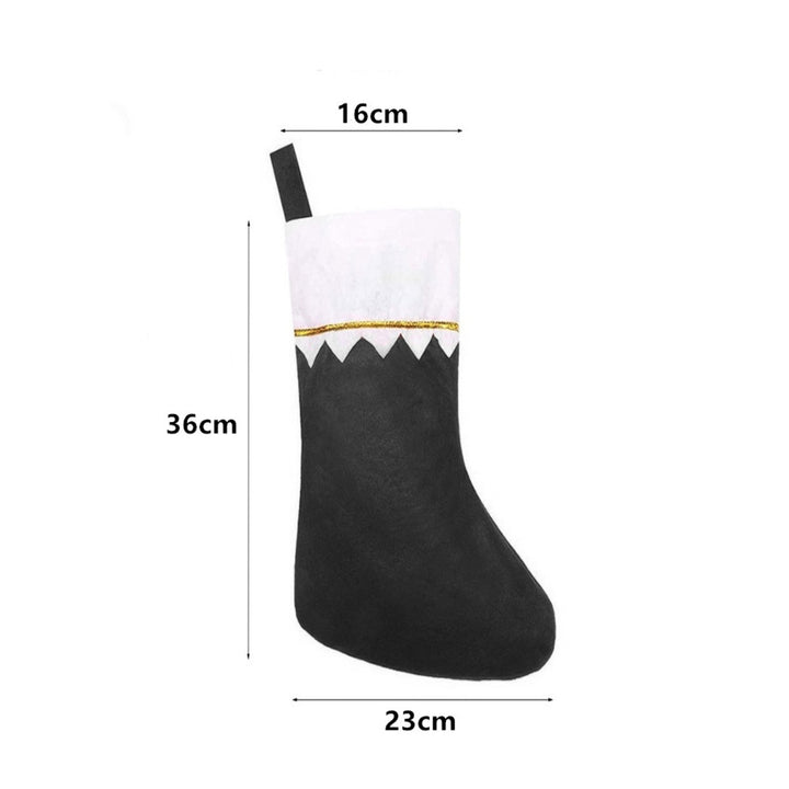 Festive Christmas stocking with elegant edging