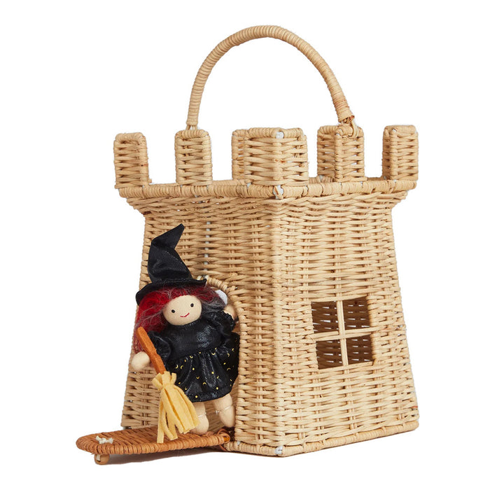 Castle-Shaped Woven Storage Basket Kalsten