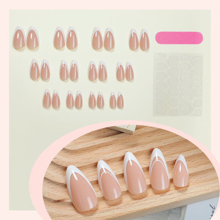 Natural Finish Gel Press-On Nails Kalsten