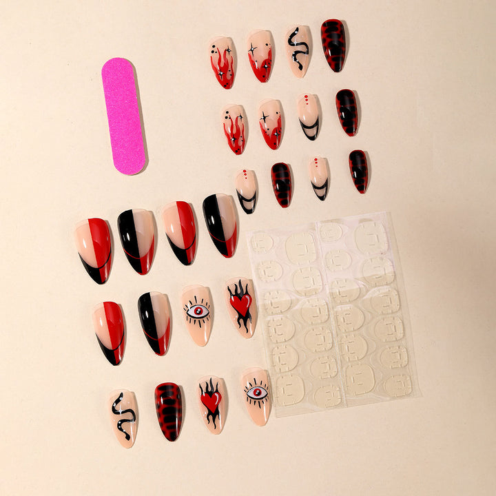 Edgy Gothic Nail Art Set Kalsten