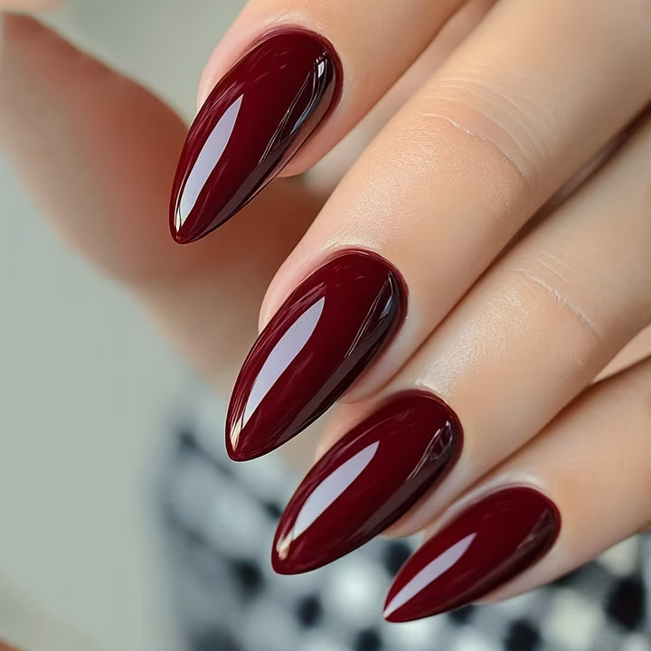 Glossy Stiletto Nail Design Kalsten