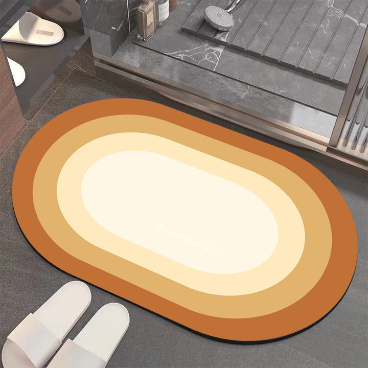 Modern Layered Bathroom Mat Kalsten