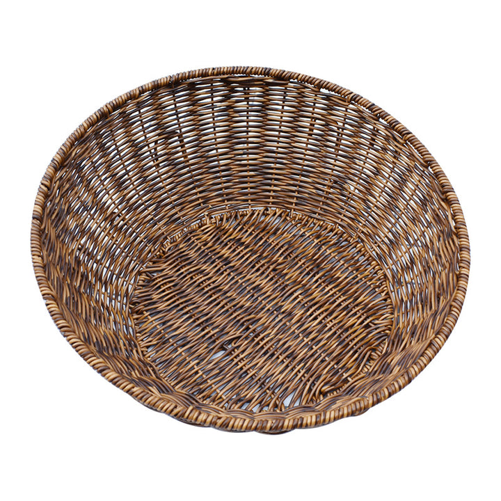 Artisan Woven Round Storage Basket Kalsten