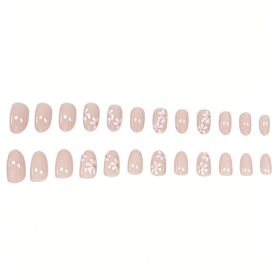 Floral-Inspired Press-On Nail Enhancements Kalsten