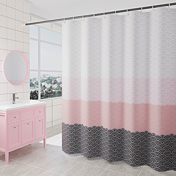 Modern Abstract Printed Shower Curtain Kalsten