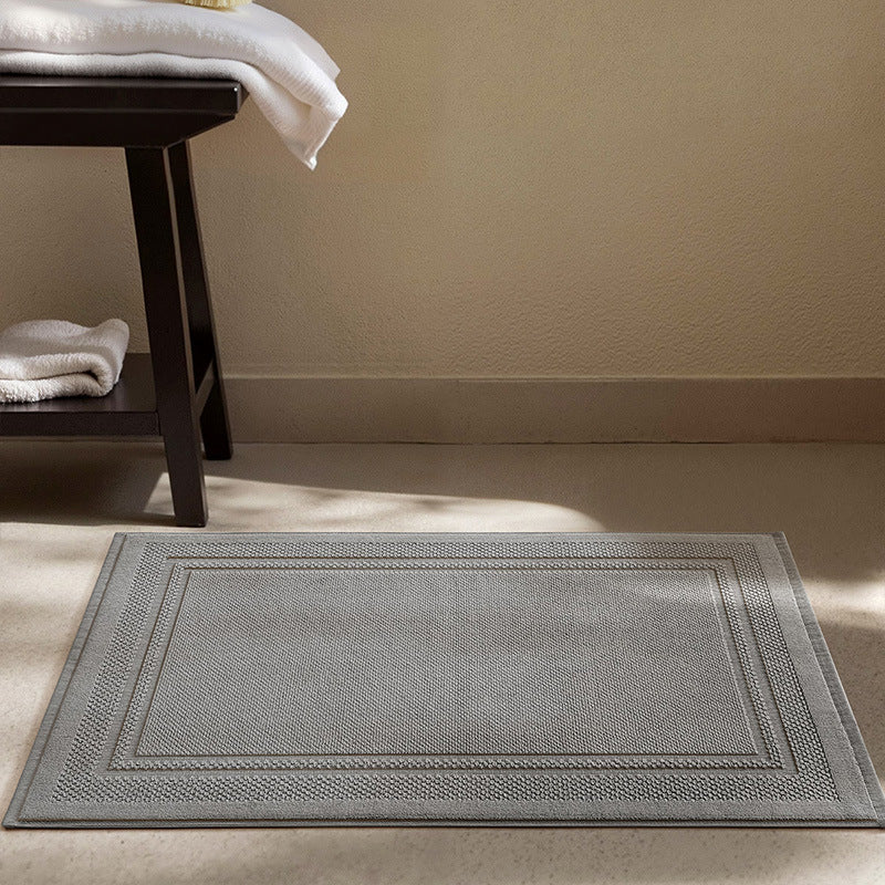 Soft Textured Round Bath Mat Kalsten