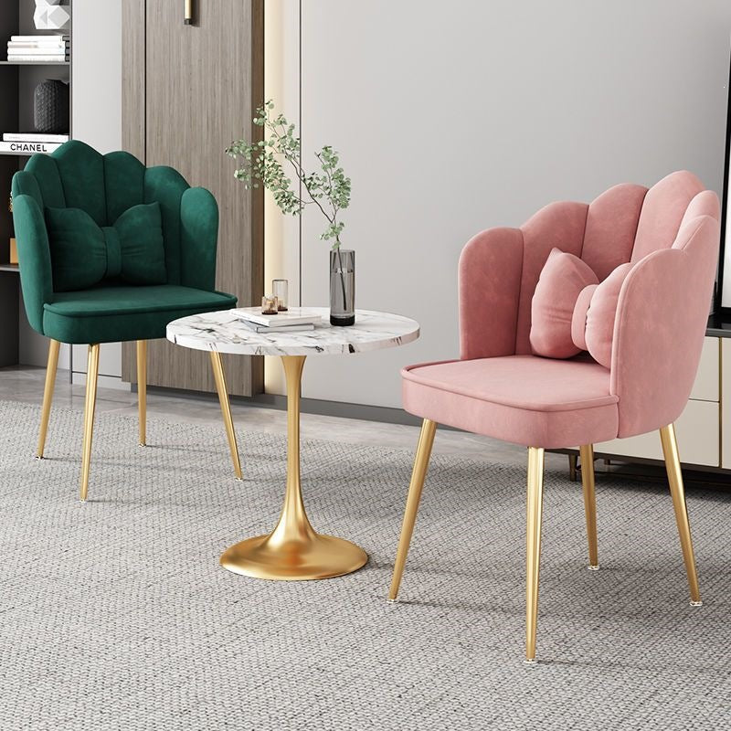 Modern Accent Chair with Gold Legs Kalsten
