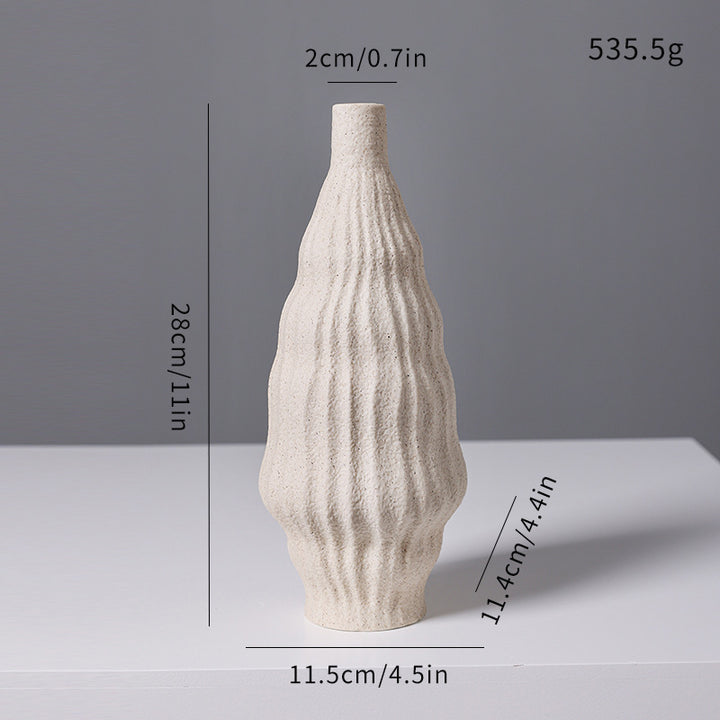 Scandinavian ceramic flower vase
