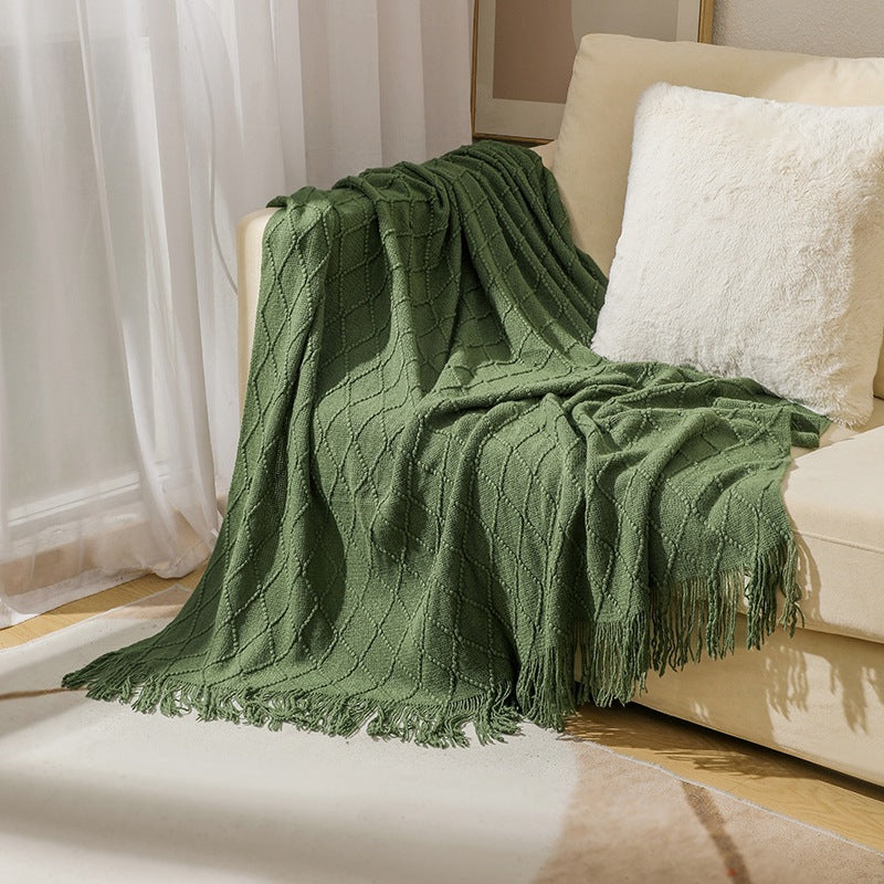 Cozy Textured Throw Blanket