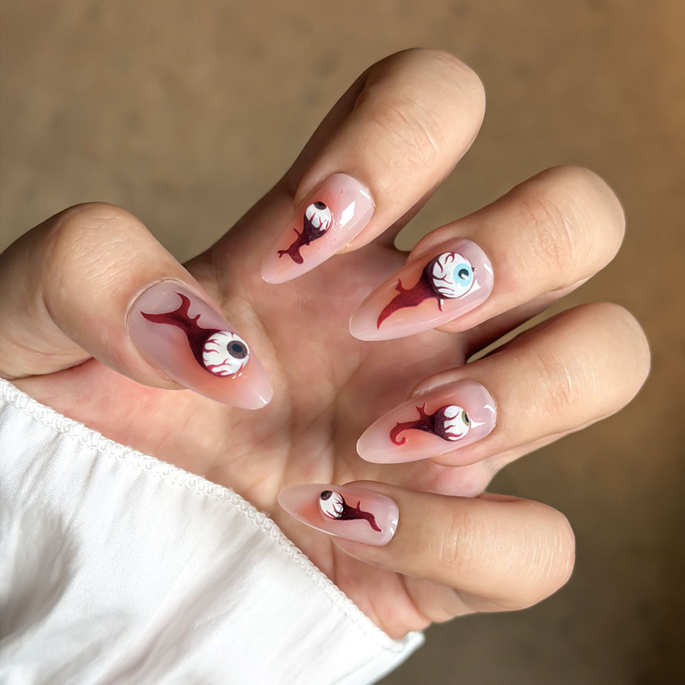 Artistic Vibrant Design Press-On Nail Set Kalsten