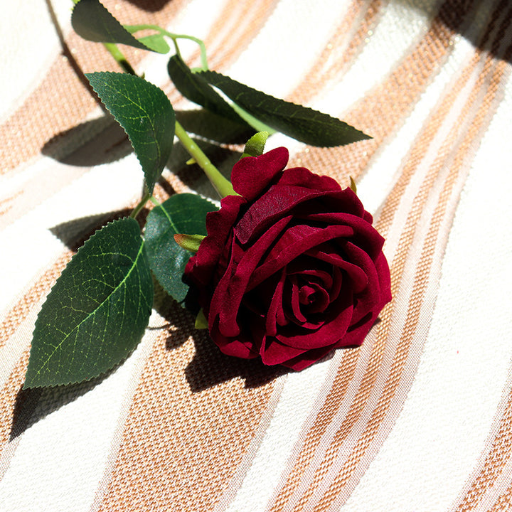 Realistic Silk Rose Stem