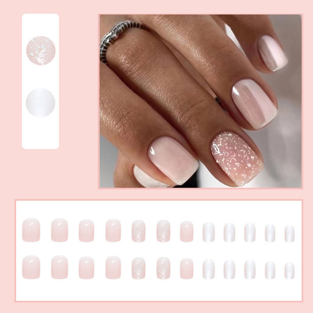 Elegant Glossy Press-On Nail Set Kalsten