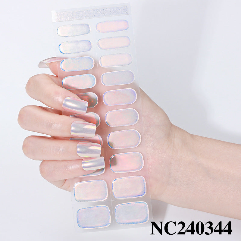 Glossy Press-On Nail Wraps
