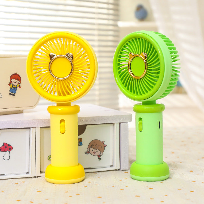 Women Portable Handheld Fan with Cute Cat Design Kalsten