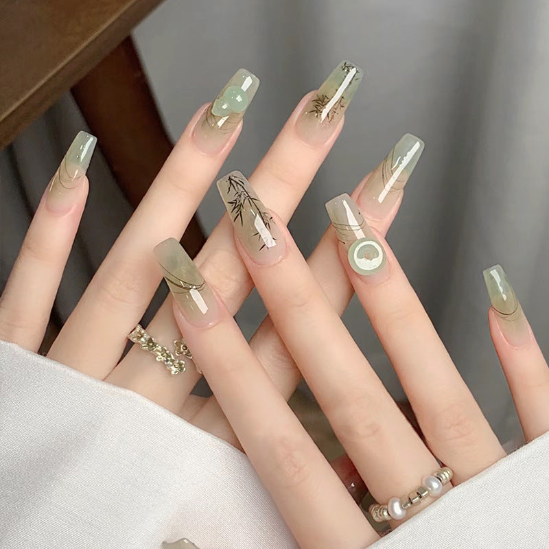 Artificial nails with modern geometric design Kalsten