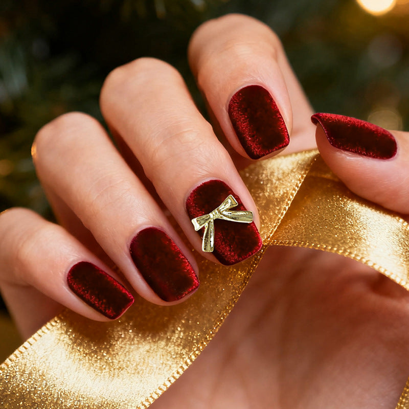 Velvet Press-On Nail Set Kalsten