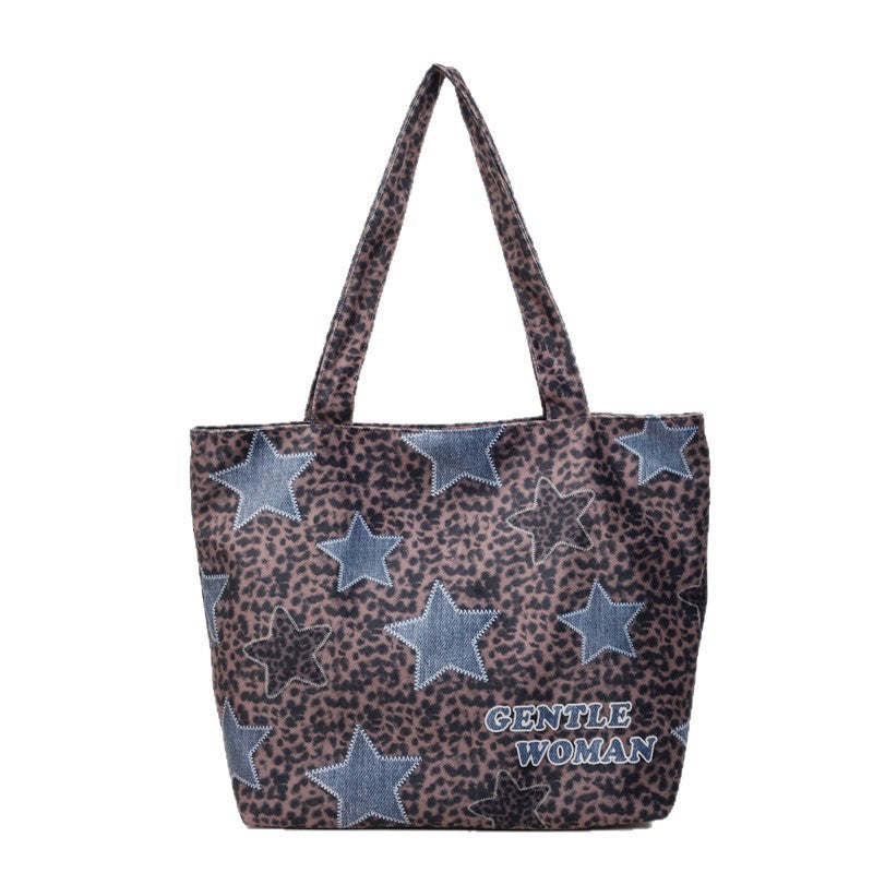 Chic Denim Patchrk Tote Bag Kalsten