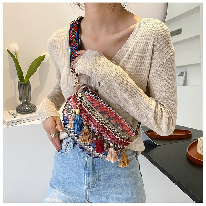 Colorful Embroidered Crossbody Bag Kalsten
