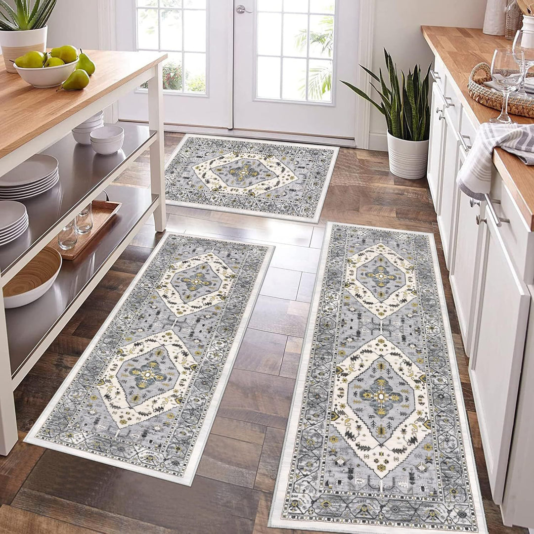 Vintage-Inspired Kitchen Runner Mat
