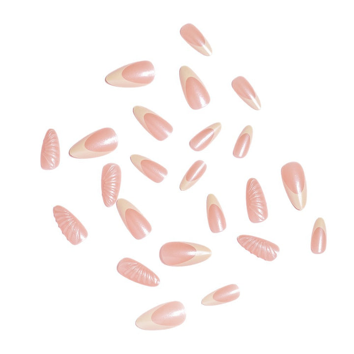 Sculpted Almond-Shaped Press-On Nail Set Kalsten