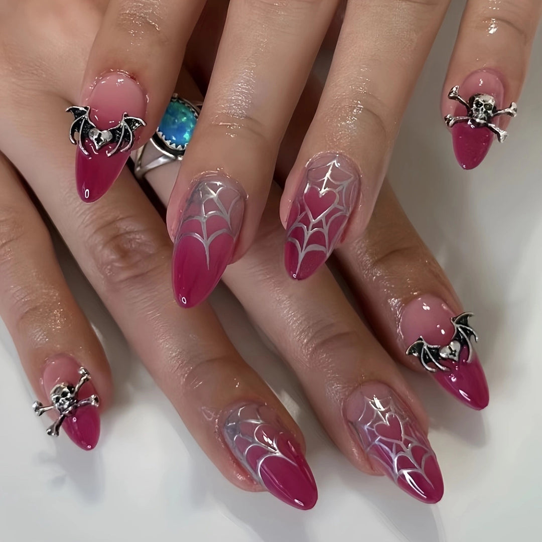 Halloween-Inspired Gothic Press-On Nail Set Kalsten