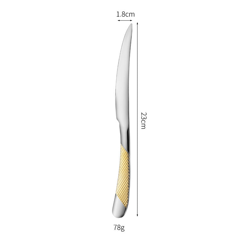 Fine and elegant table knife with non-slip handle Kalsten