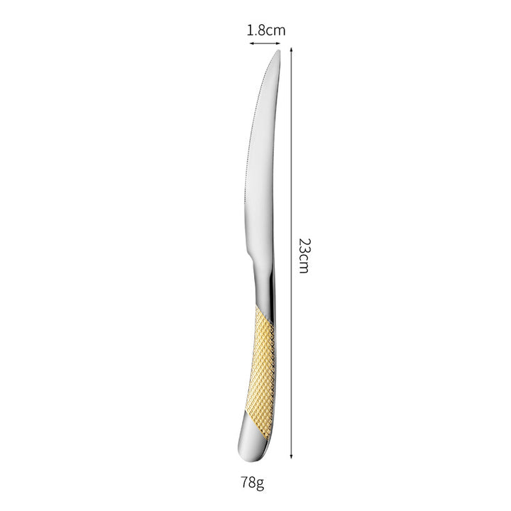 Fine and elegant table knife with non-slip handle Kalsten