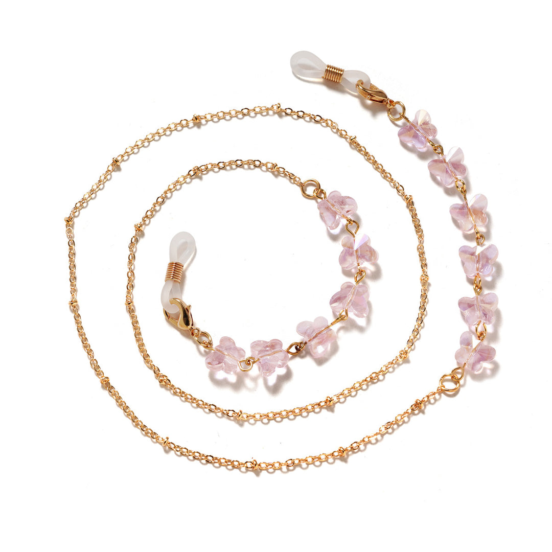 Floral Embellished Eyewear Chain Kalsten