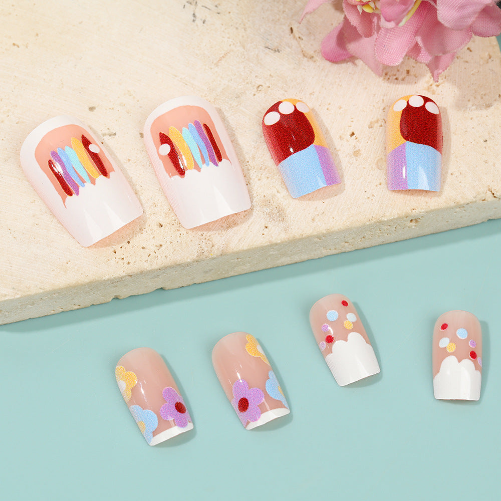 Creative Nail Art Set with Colorful Designs Kalsten