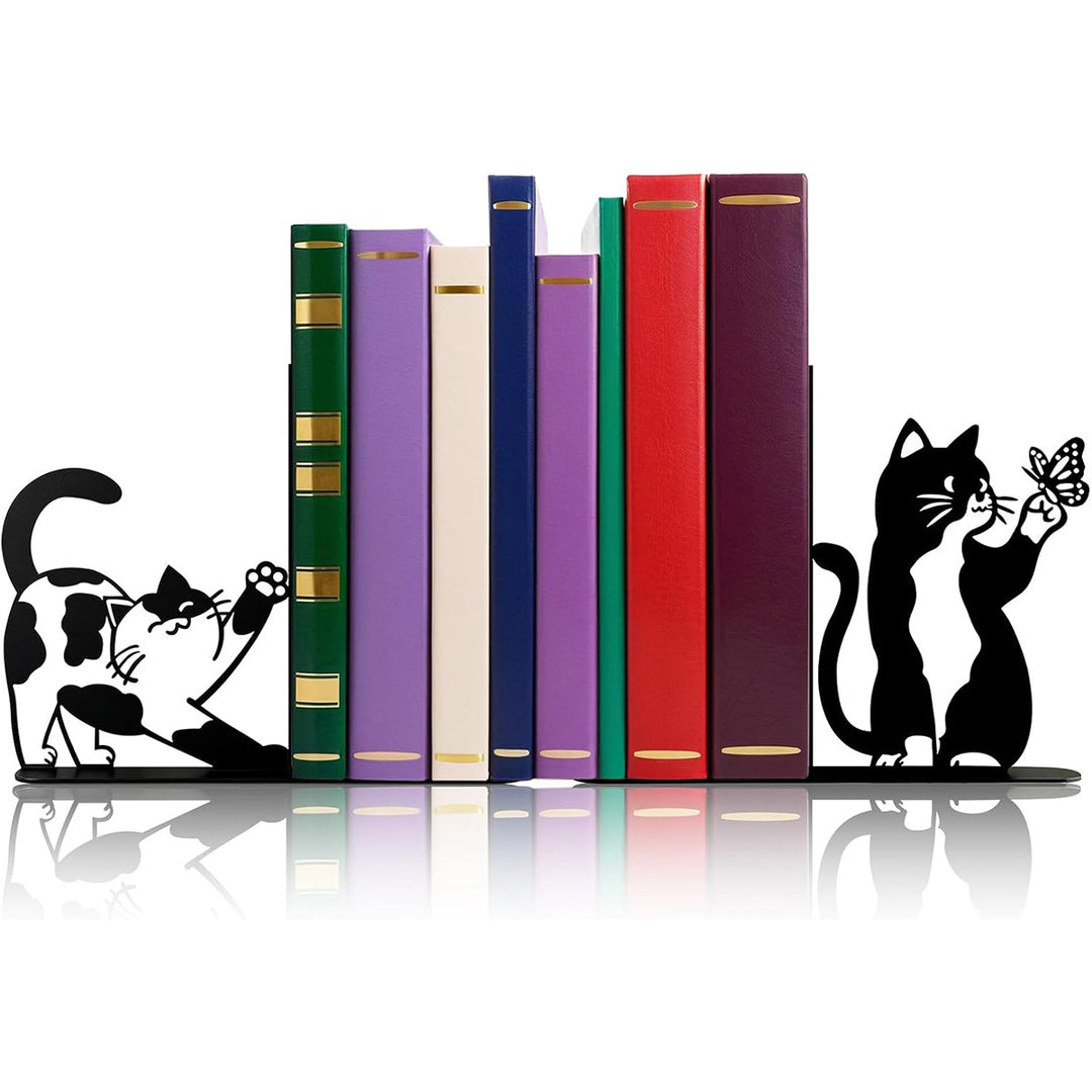 Decorative Cat-Shaped Bookends