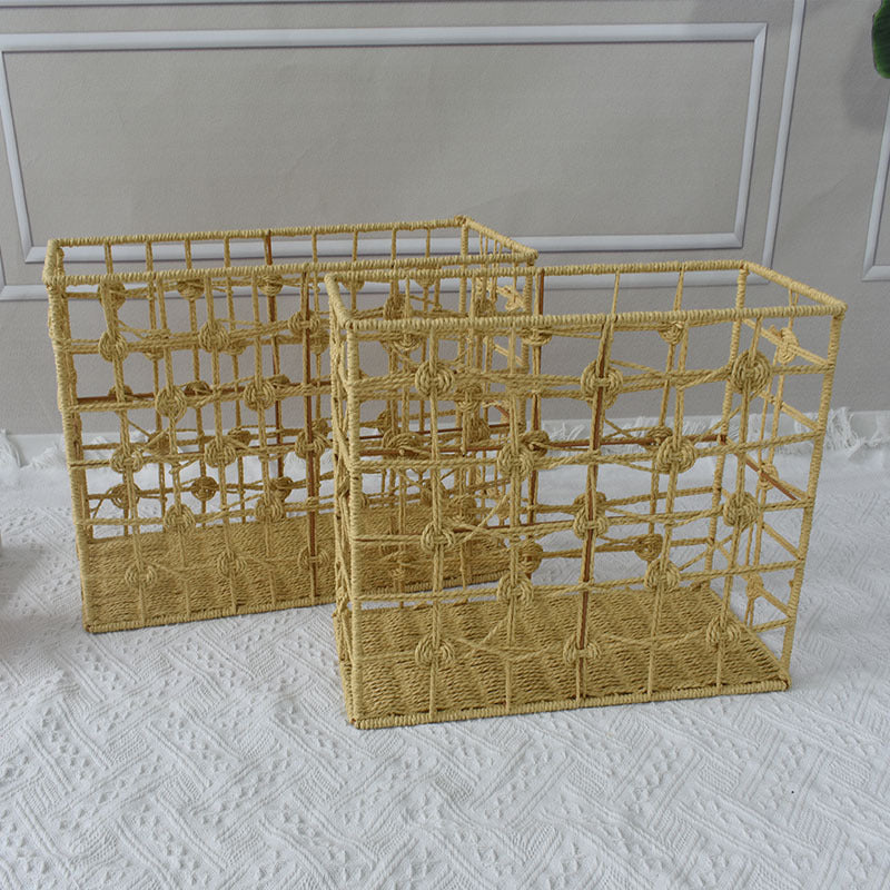 Handwoven Natural Fiber Storage Basket Kalsten