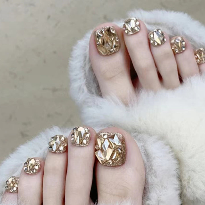 Luxury Press-On Toenail Art Set Kalsten