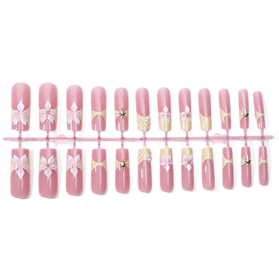 Elegant Floral Design Press-On Nails Kalsten