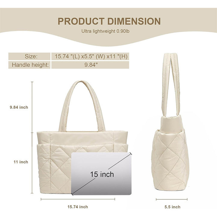 Elegant and Padded Tote Bag Kalsten