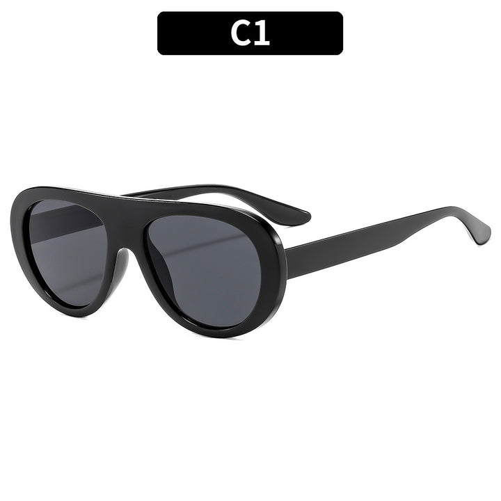 Elegant Look Stylish Retro-Inspired Shield Sunglasses