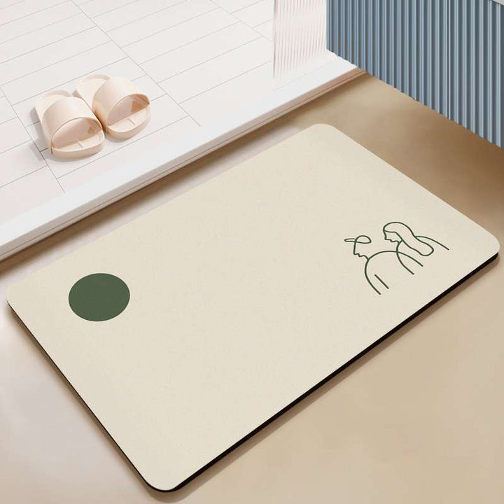 Decorative Elephant-Themed Floor Mat