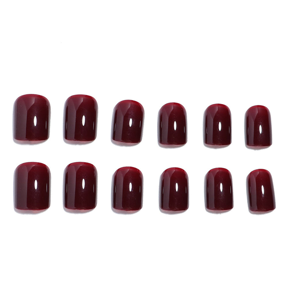 Glossy Press-On Nail Set with Elegant Design Kalsten