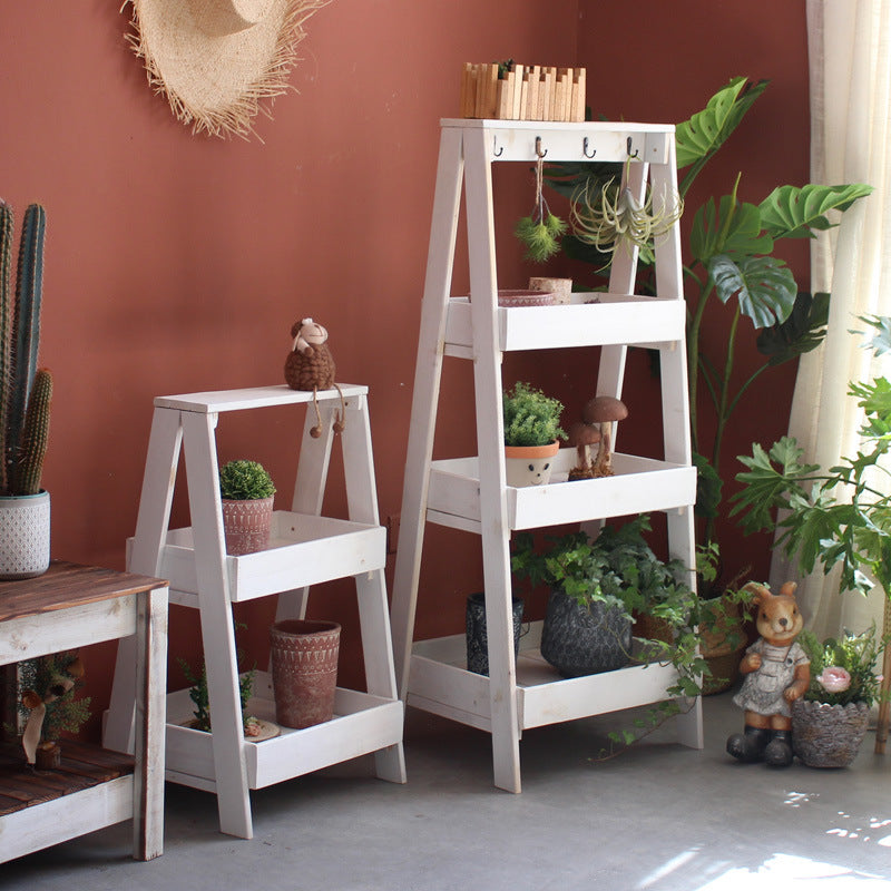 Multifunctional Wooden Step Ladder Kalsten