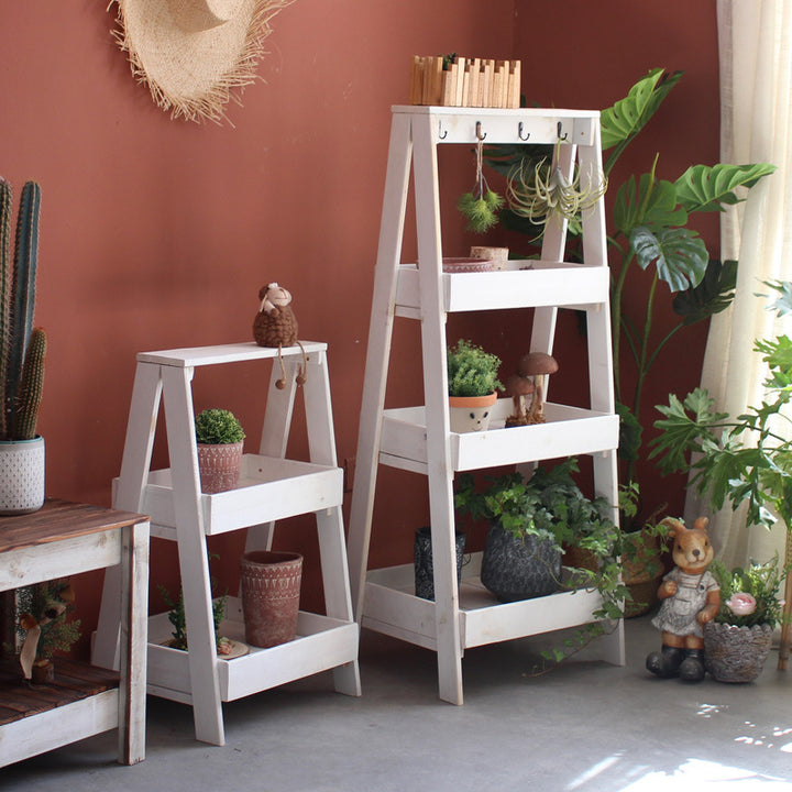 Multifunctional Wooden Step Ladder Kalsten