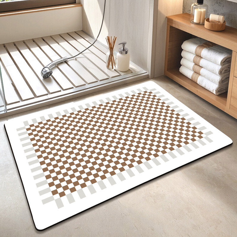 Geometric Pattern Soft Bath Mat Kalsten