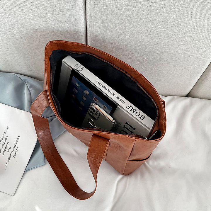 Casual Leather Everyday Tote