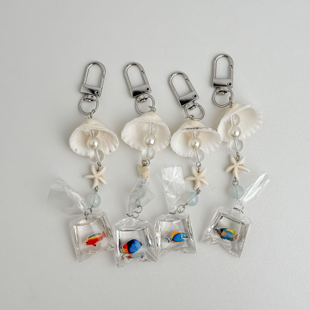 Decorative Sea-Inspired Charm Keychain Kalsten