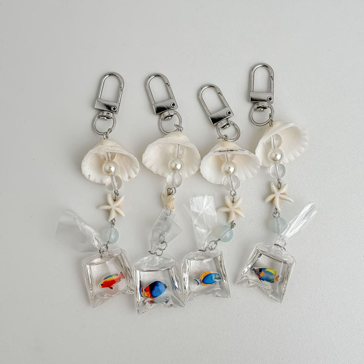 Decorative Sea-Inspired Charm Keychain Kalsten