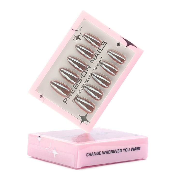 Artificial press-on nails with glossy finish Kalsten