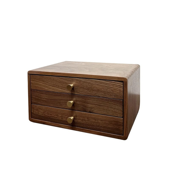 Wooden Jewelry Storage Box with Dual Drawers Kalsten