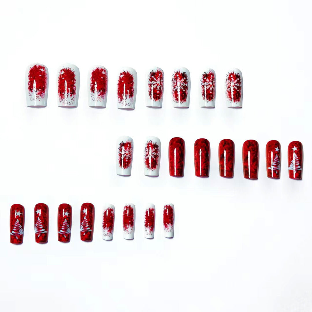 Festive Glittery Christmas Nail Art Kalsten