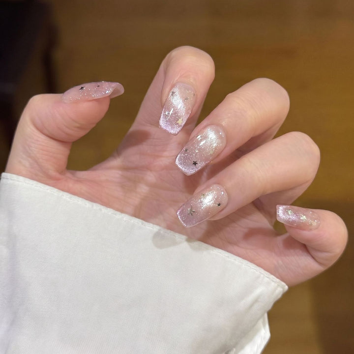 Starry Glitter Press-On Nail Set Kalsten