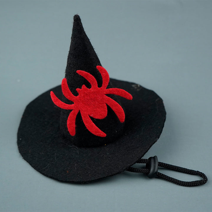 Halloween hood with bat appliqué