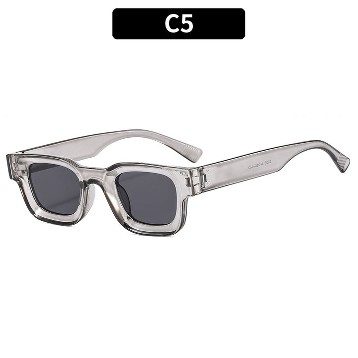 Geometric Transparent Frame Sunglasses
