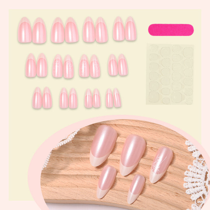 Elegant French Tip Press-On Nails Kalsten